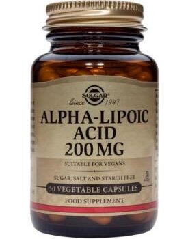 SOLGAR ALPHA LIPOIC ACID 200MG 50VC