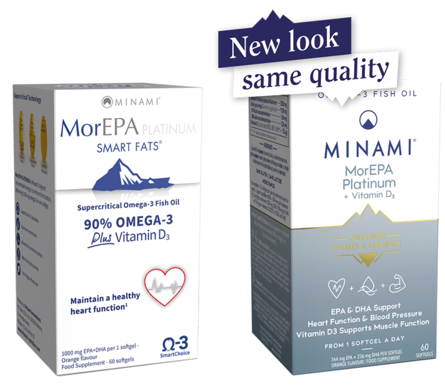 MINAMI NUTRITION MOREPA PLATINUM HIGH OMEGA 3 1100MG VITD3 60G